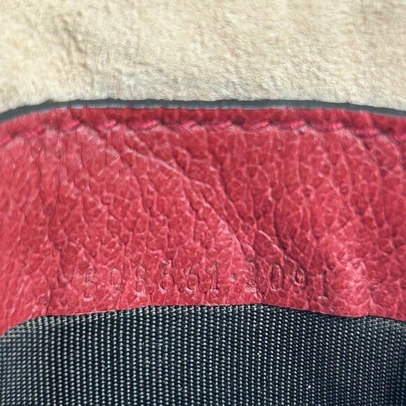 Gucci Red Ophidia Supreme GG Canvas Floral Round Chain Strap Mini Backpack - Picture 12 of 13